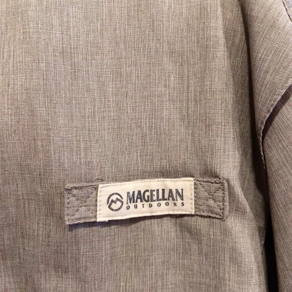 Magellan Fishgear Sport Shirt Mens XL Gray Moisture Wicking Law Security Outdoor - Picture 7 of 14